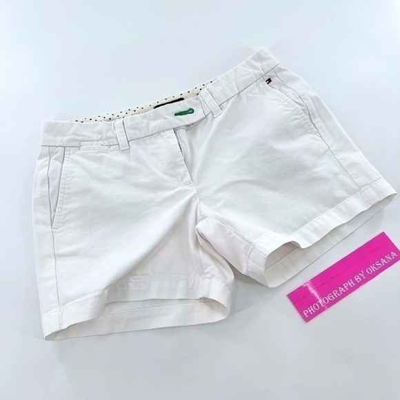 Tommy Hilfiger Women's Chino Short, White 100% Cotton size 2 - Picture 12 of 12